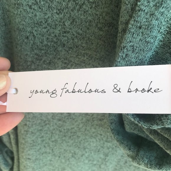 Young Fabulous & Broke Women's Plus Size Small Open Front Cardigan With Hoodie - Picture 6 of 7